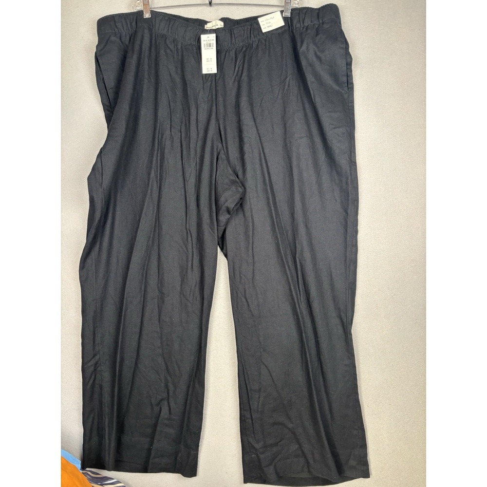Abercrombie & Fitch Women's Pants 3XL Long Linen Blend Drawstring Pockets 4058